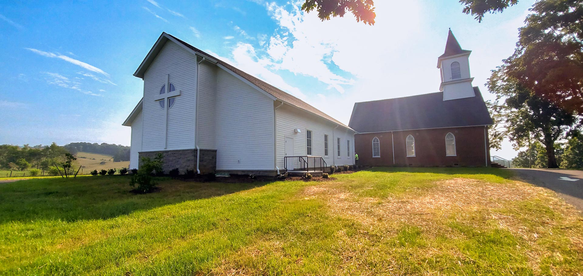 Exterior photo of Draper's Valley Presbyterian Church.
