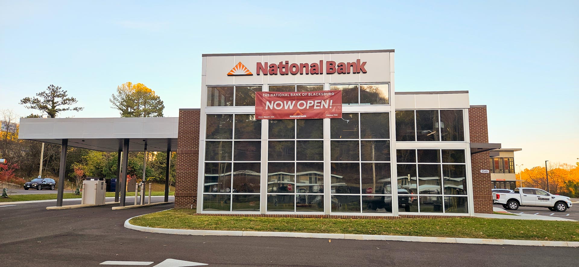Exterior photograph of the National Bank of Blacksburg building in Roanoke, VA.