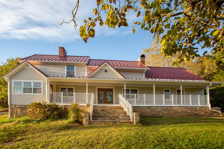 Exterior photo of of the front of a house.