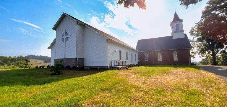 Exterior photo of Draper's Valley Presbyterian Church.