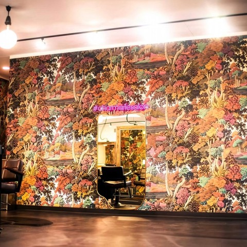 Interior photograph of Charmarie Salon located in Blacksburg, VA. thumb