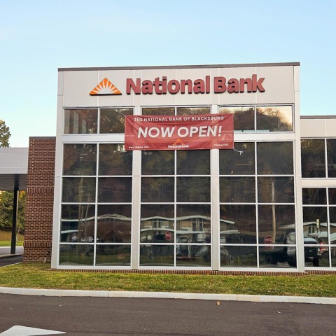 Exterior photograph of the National Bank of Blacksburg building in Roanoke, VA. thumb